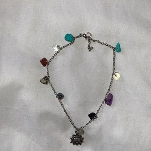 gemstone charm bracelet